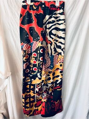 Wild print womens pants